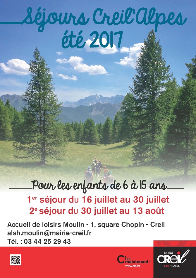 Creil’Alpes - séjours été 2017