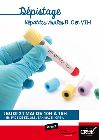 Dépistage : hépatites virales B, C et VIH