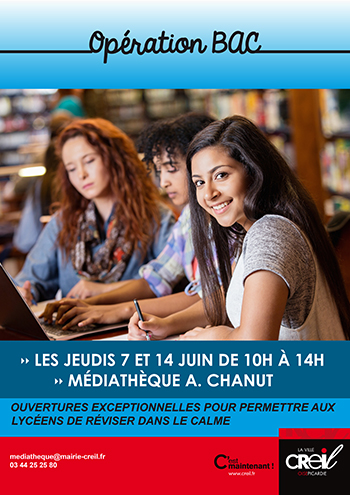 Opération BAC à la médiathèque