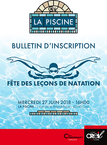 Fête des Leçons de Natation : bulletin d'inscription