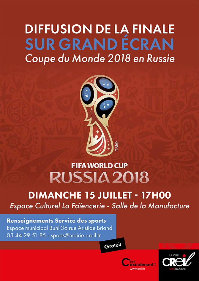 Finale de la coupe du monde sur grand écran