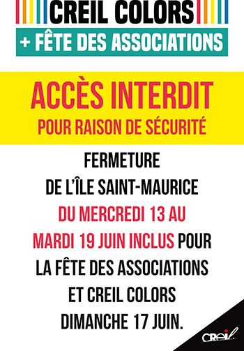 Fermeture de l'île Saint-Maurice