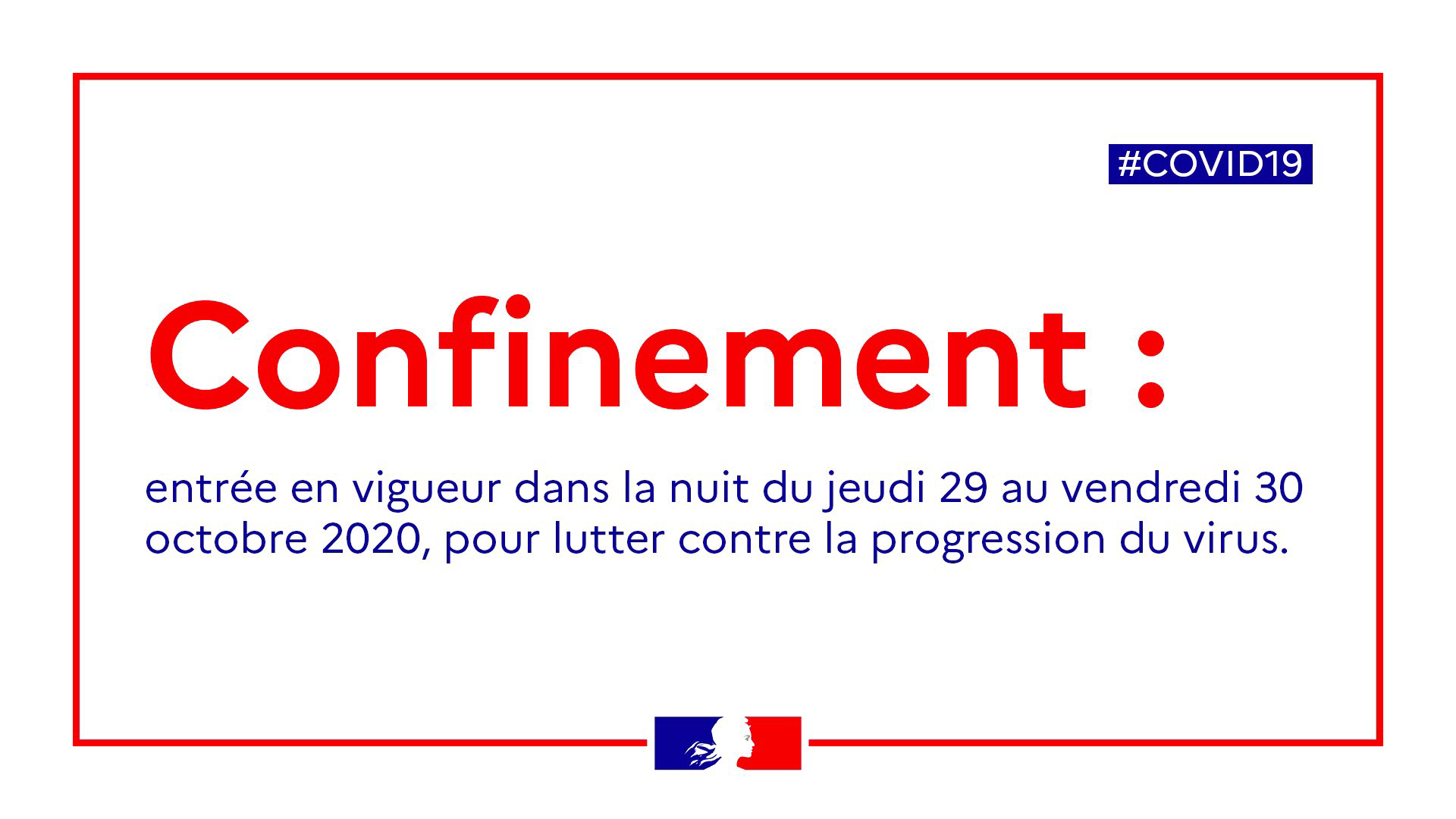 Covid19 mesures mises en place dans le cadre du 2ème confinement